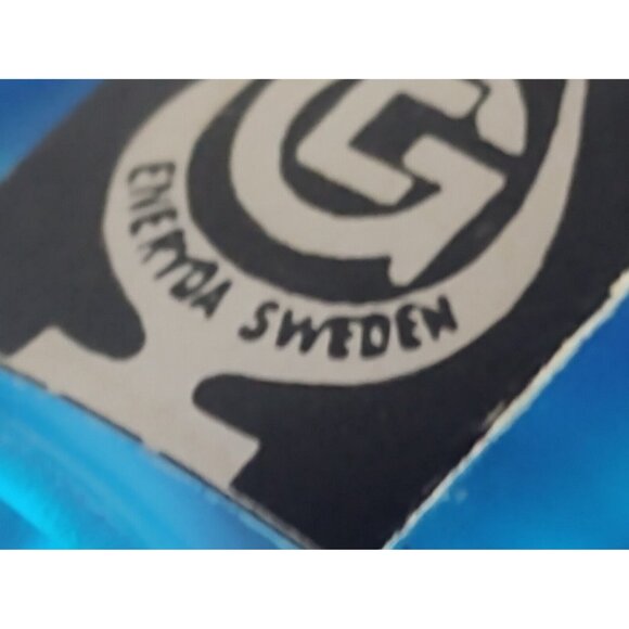 Vintage Swedish Bluebird of Happiness Handblown Art Glass Eneryda Sweden 4 1/2" - Picture 9 of 12